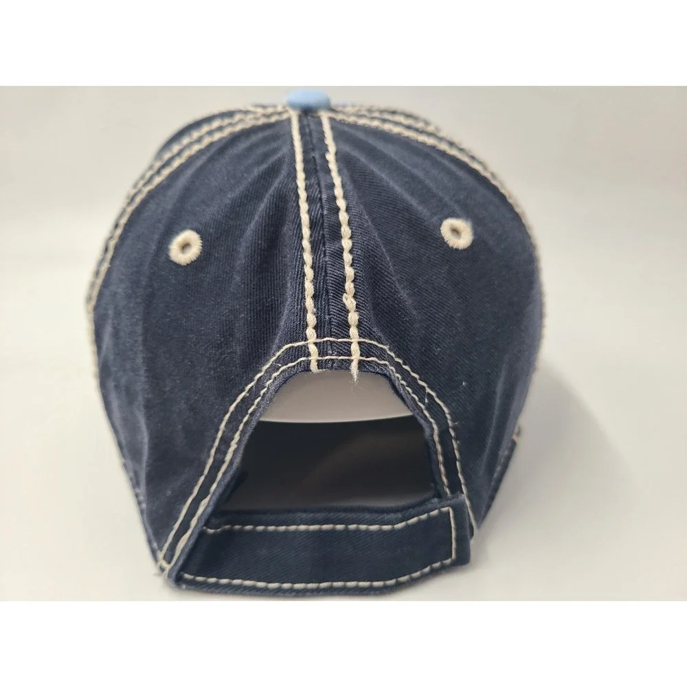 2017 Epcot International Food & Wine Festival Disney Distressed Hat Cap Men Blue